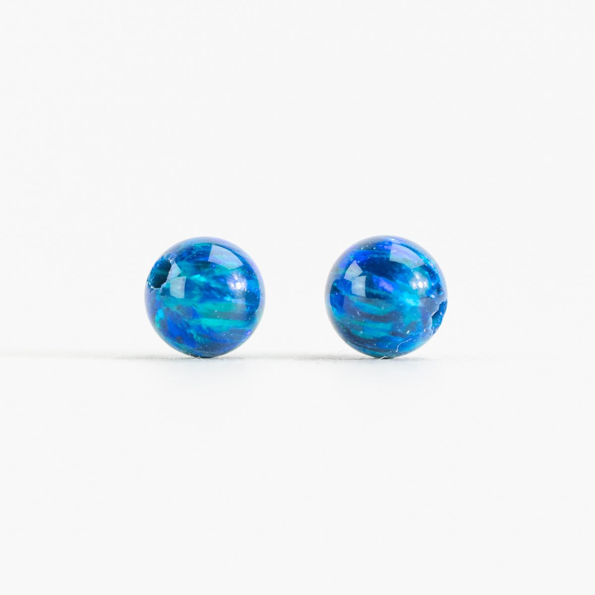 Opal Beads - Midnight Shimmer 4mm & 6mm (2 - Pack) - Premium Glass Beads - Unicorne Beads