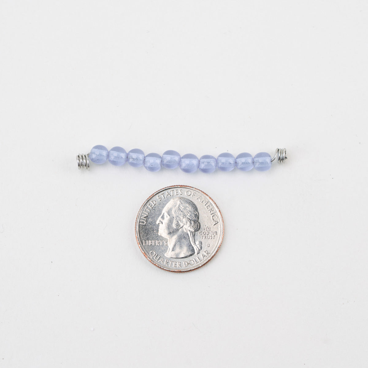 Small Round Glass Beads - Arctic Whisper