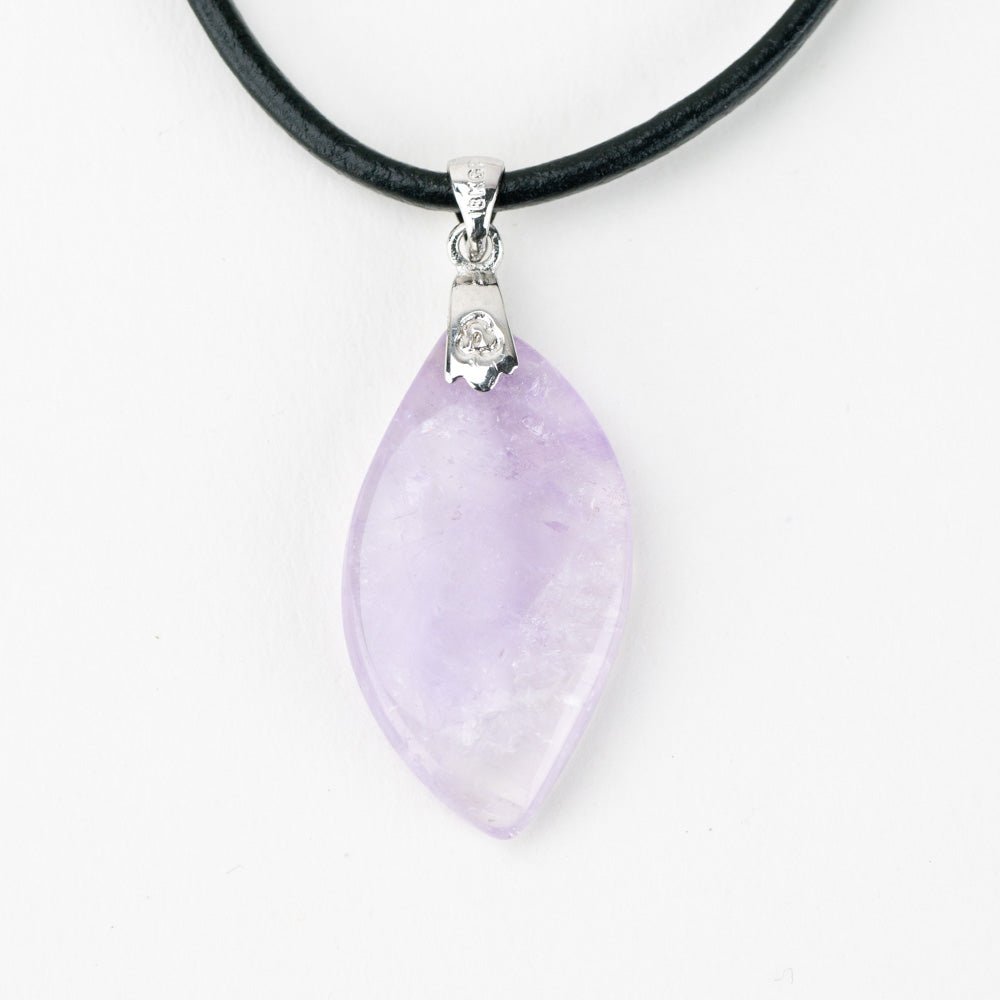 Amethyst Stone Pendant - Handmade Glass Beads - Unicorne Beads