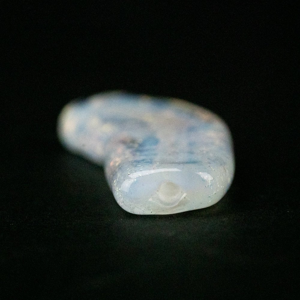 Banana Beads - Ghost (2 beads) - Handmade Glass Beads - Unicorne Beads