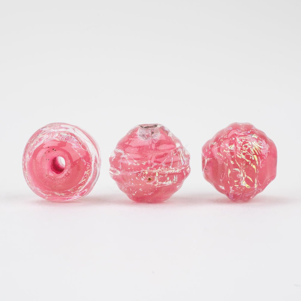 Coconut Beads - Flamingo Dream - Handmade Glass Beads - Unicorne Beads
