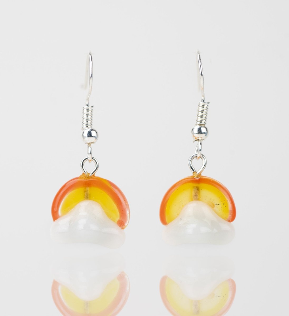 Dangle Earrings - Sunrise - Handmade Glass Beads - Unicorne Beads