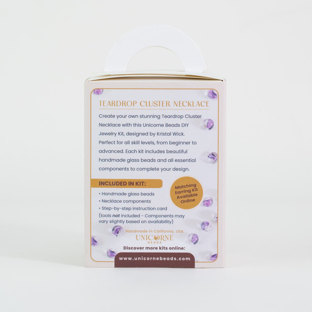 Twilight DIY jewelry kit packaging with beads and necklace hardware