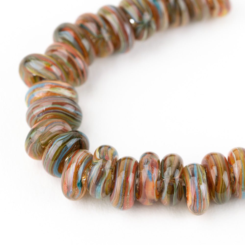 Donut Beads - Bird of Paradise - Premium Glass Beads - Unicorne Beads