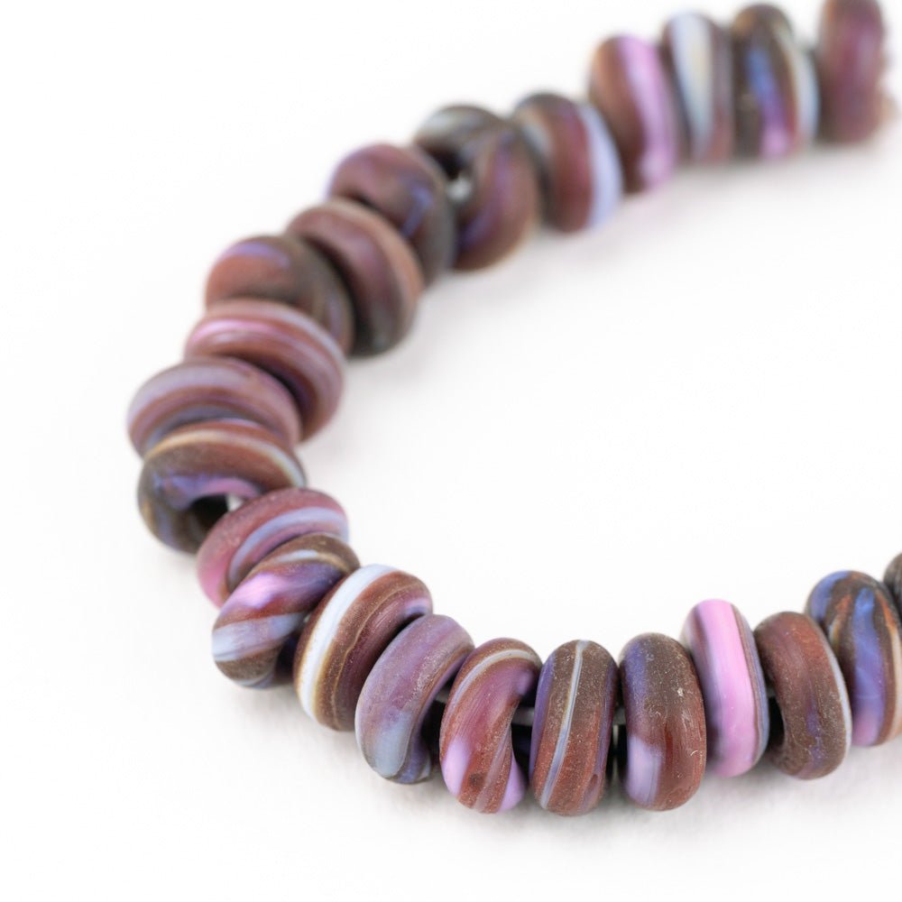 Donut Beads - Penelope - Handmade Glass Beads - Unicorne Beads