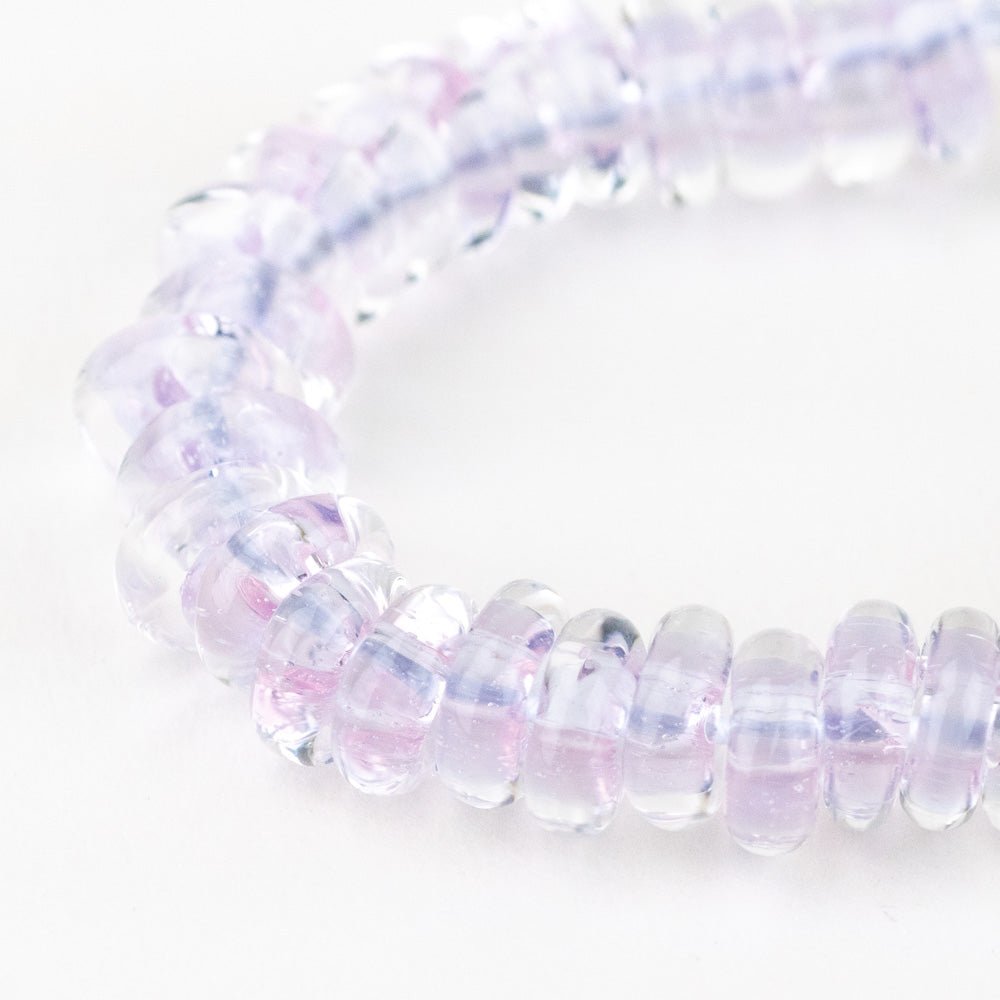 Donut Beads - Purple Jellyfish - Premium Glass Beads - Unicorne Beads