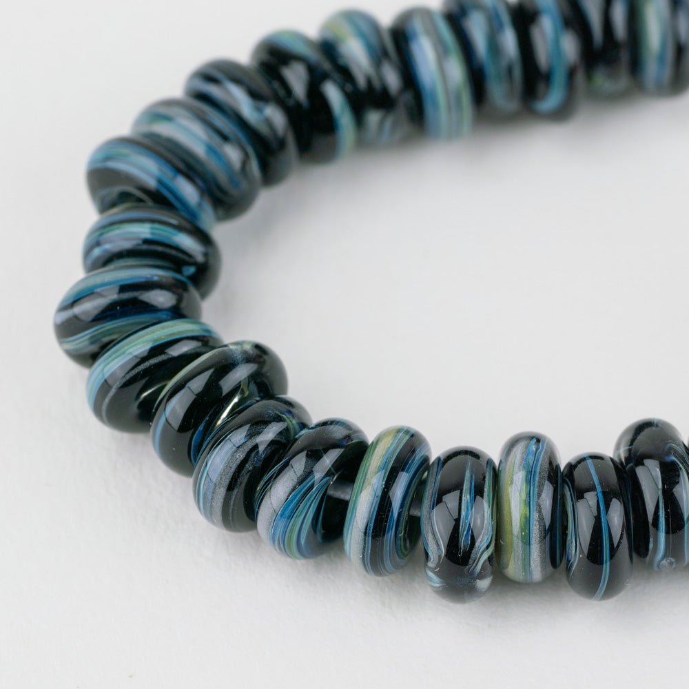 Donut Beads - Smoke on the Water - Premium Glass Beads - Unicorne Beads