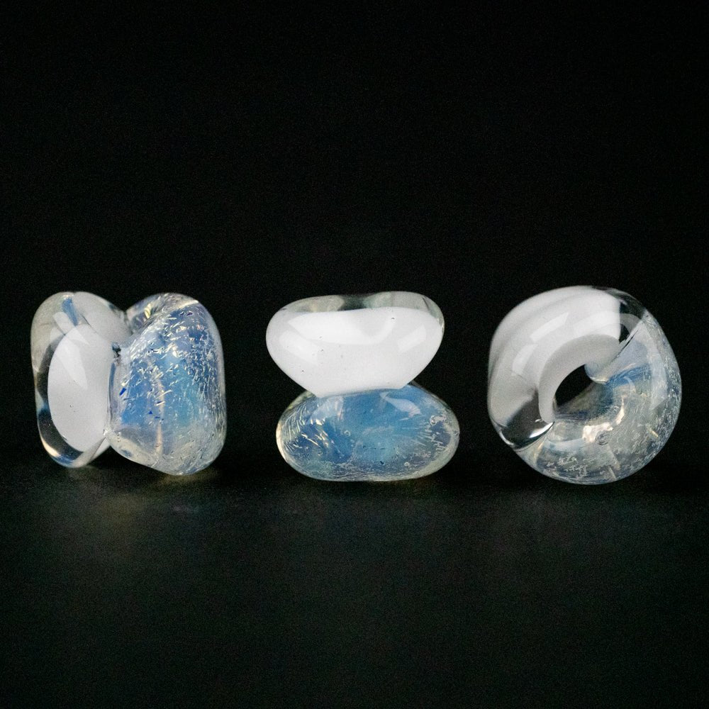 Duplex Beads - Ghost - Handmade Glass Beads - Unicorne Beads