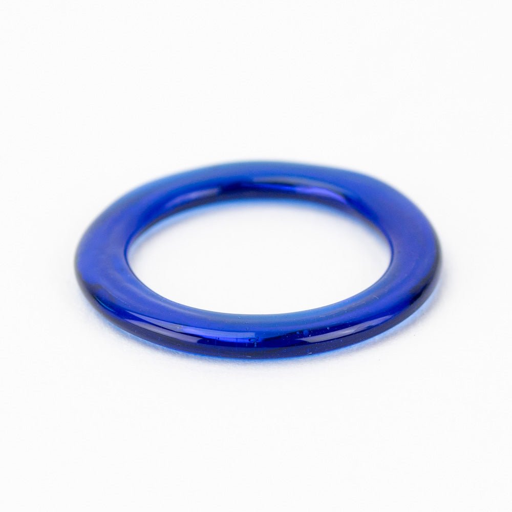 Halo Beads - Large - Cobalt - Handmade Glass Beads - Unicorne Beads