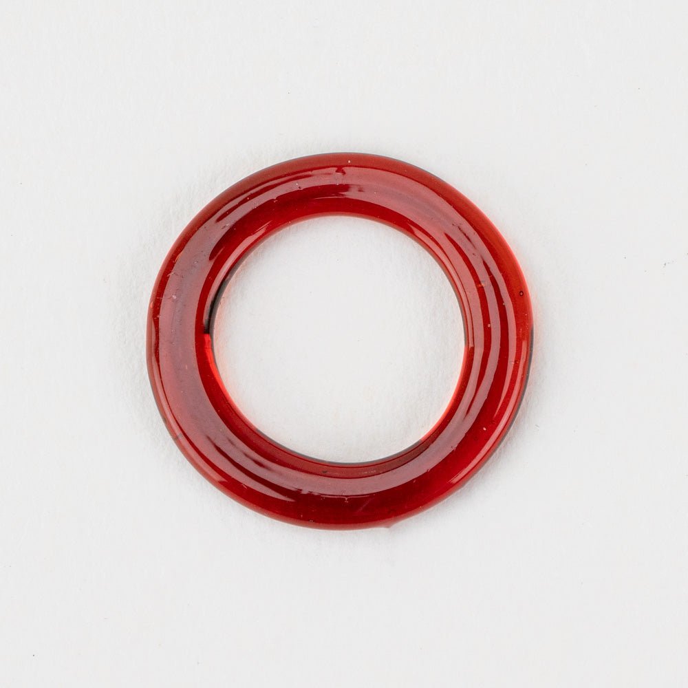 Halo Beads - Small - Red - Handmade Glass Beads - Unicorne Beads