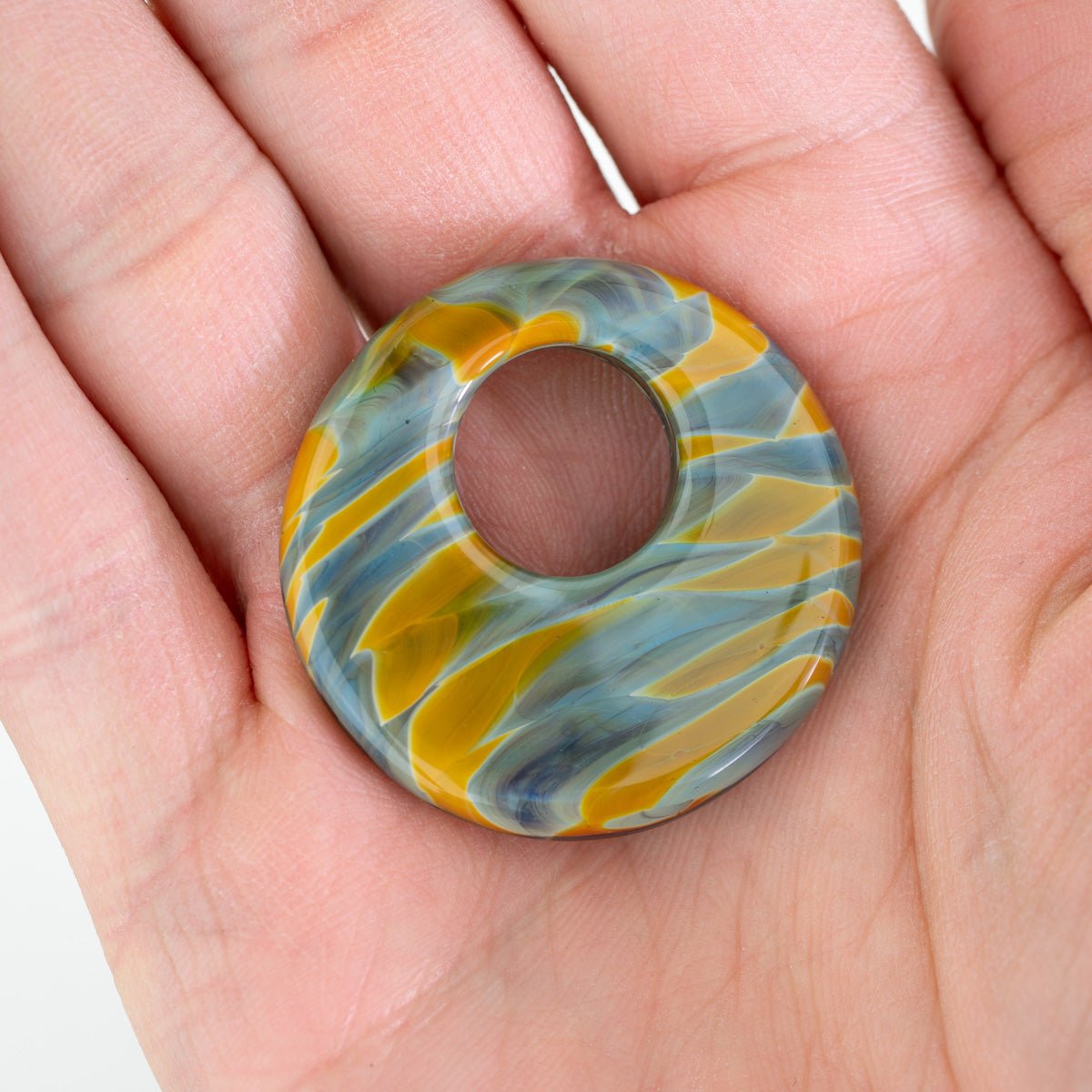 Halo Disk - Large - Aurora Sands - Premium Glass Beads - Unicorne Beads