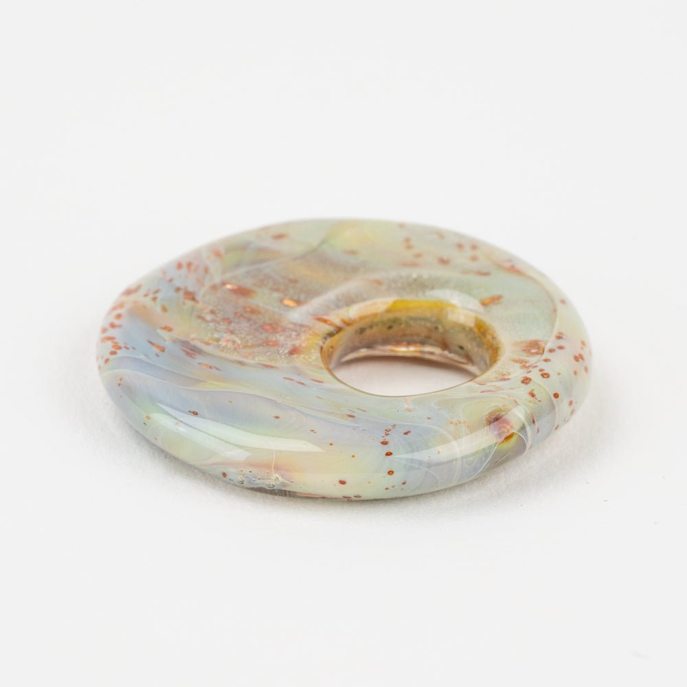 Halo Disk - Large - Midnight Spell - Handmade Glass Beads - Unicorne Beads