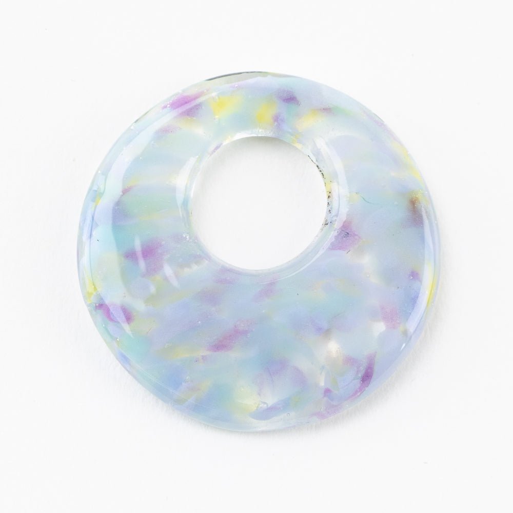 Halo Disk - Large - Moonlit Whisper - Handmade Glass Beads - Unicorne Beads