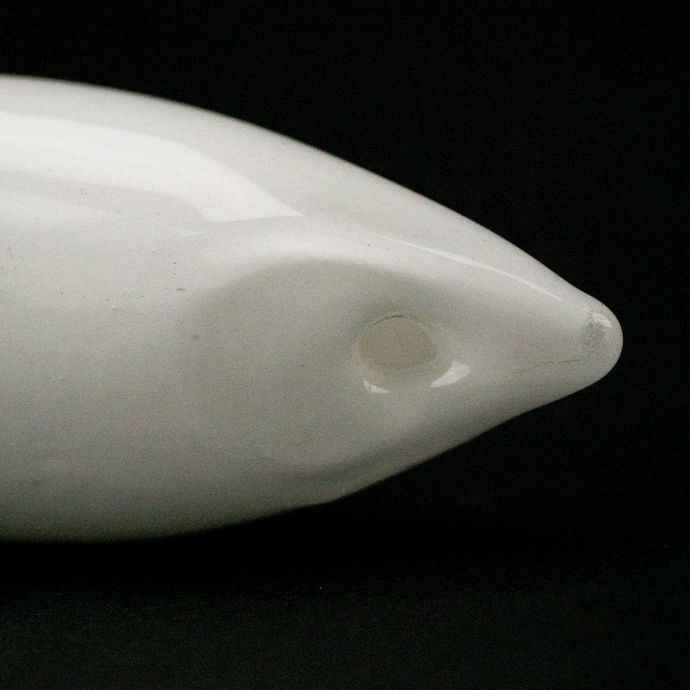 Hollow Crescent Tube - Large - Coconut Cove - Handmade Glass Beads - Unicorne Beads