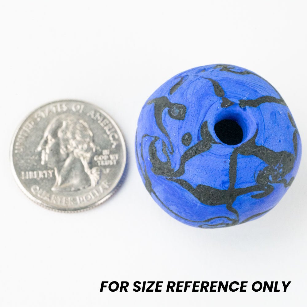 Hollow Marble - Multi Forest - Handmade Glass Beads - Unicorne Beads