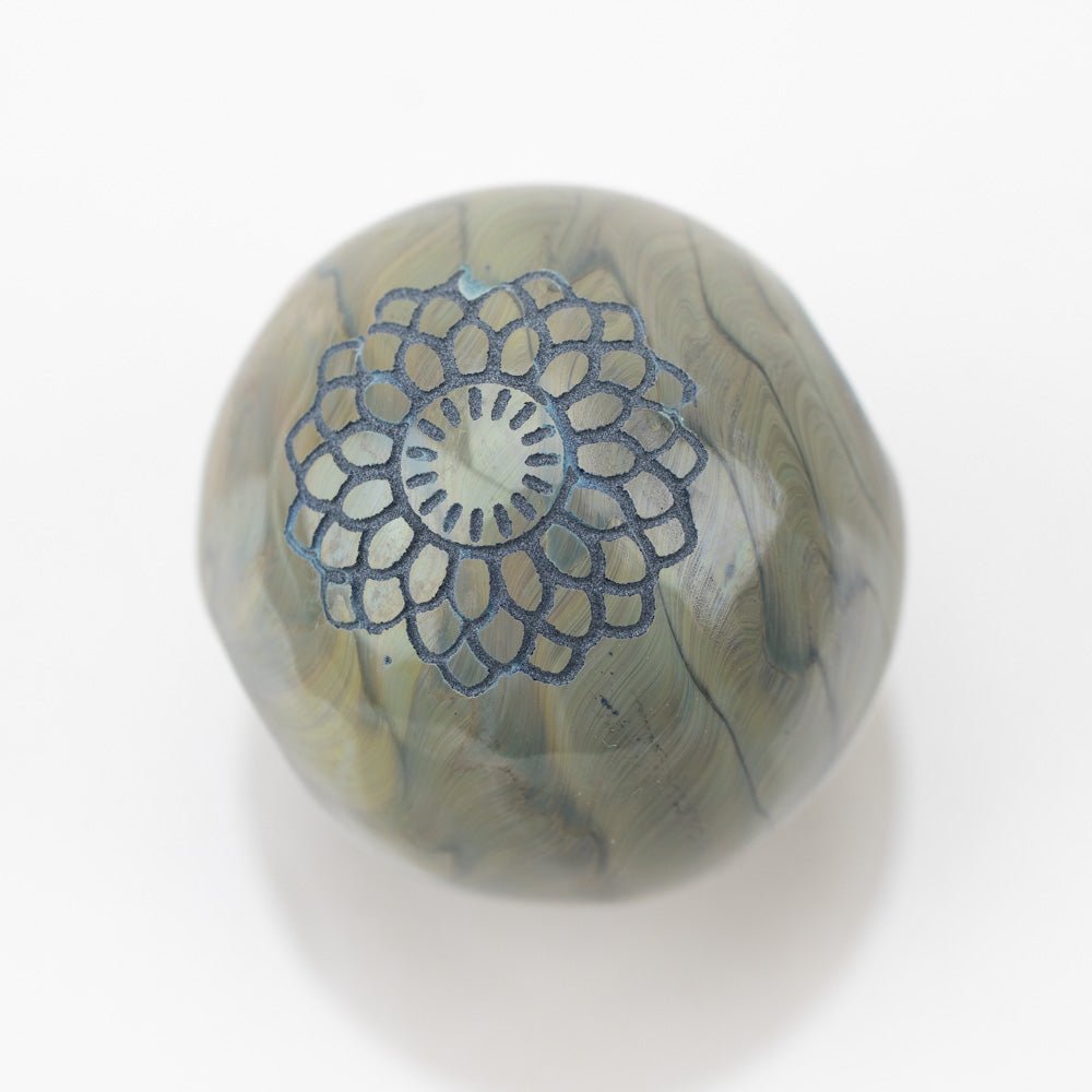 Hollow Marble - Rhino - Handmade Glass Beads - Unicorne Beads