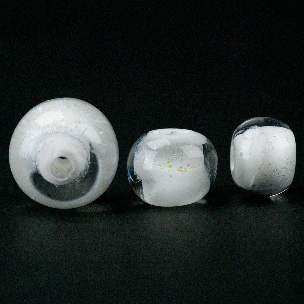 Marble Beads - Bridal Frost - Premium Glass Beads - Unicorne Beads