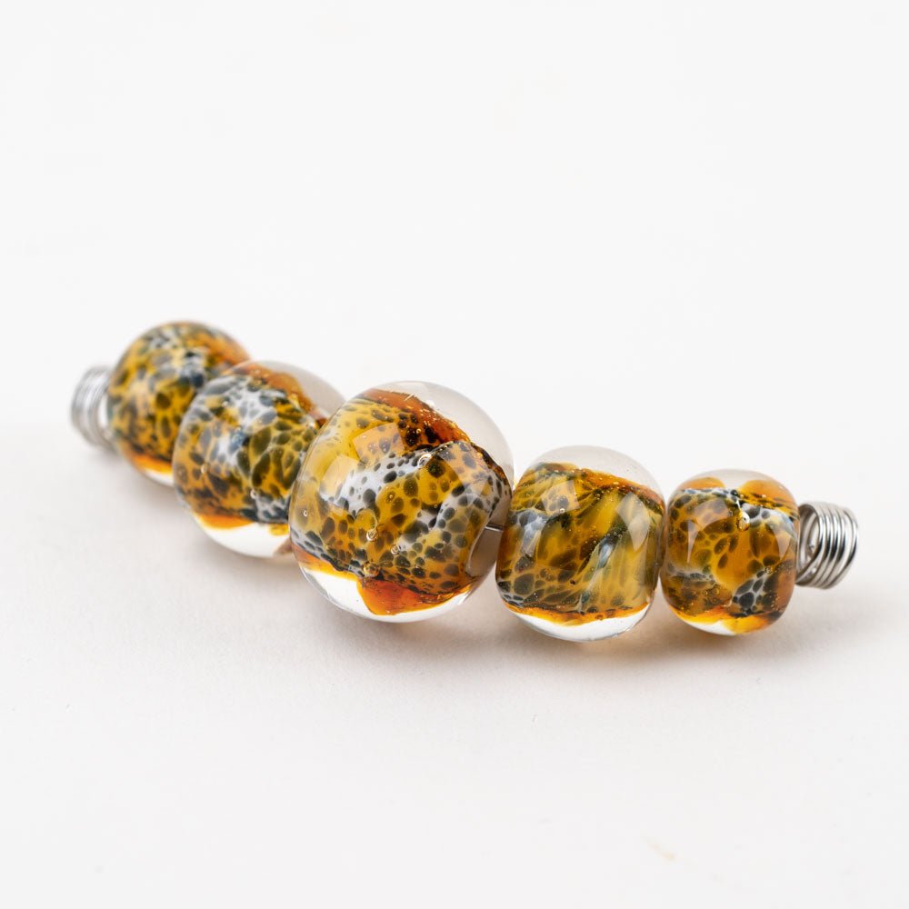 Marble Beads - Cheetah - Premium Glass Beads - Unicorne Beads