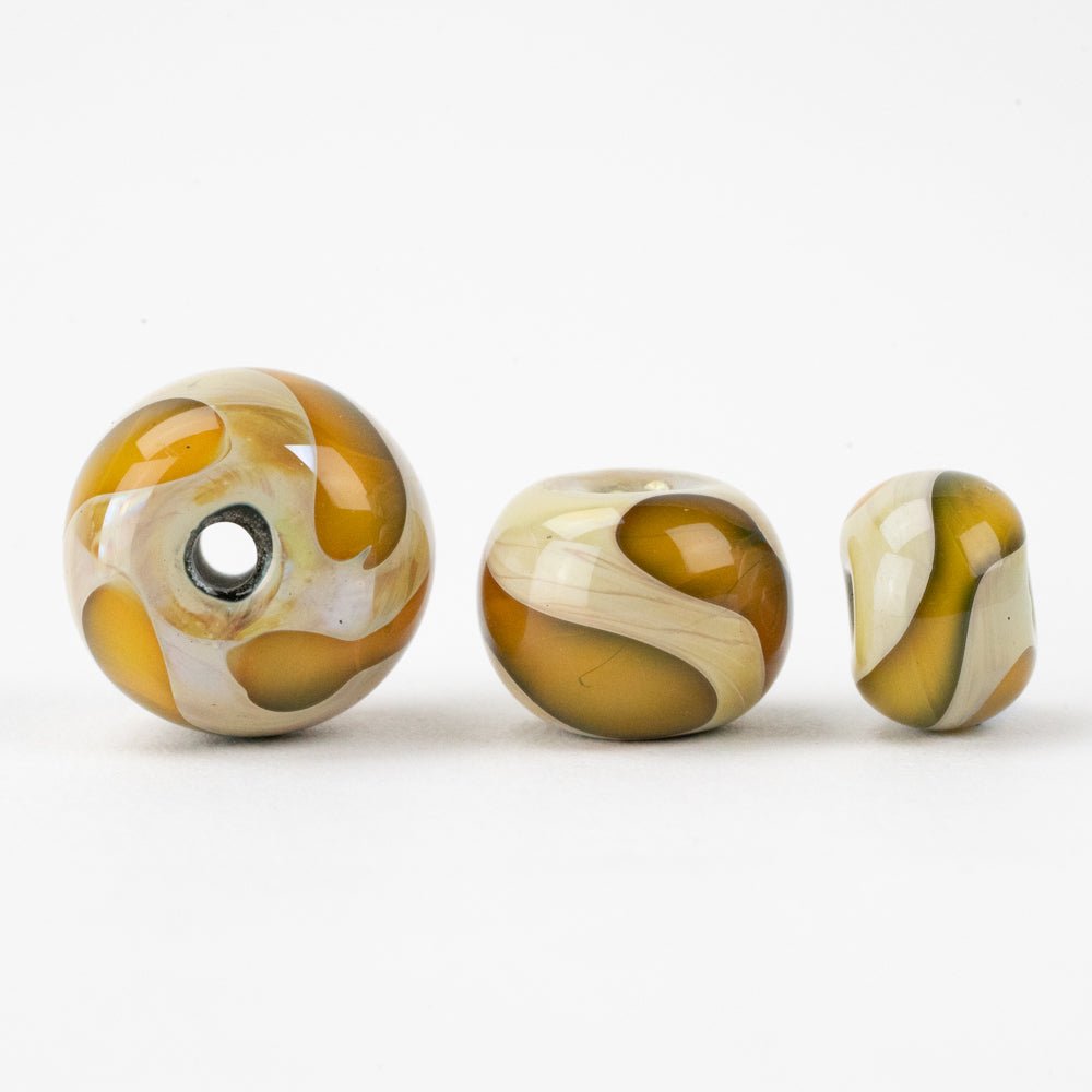 Marble Beads - Jungle - Handmade Glass Beads - Unicorne Beads