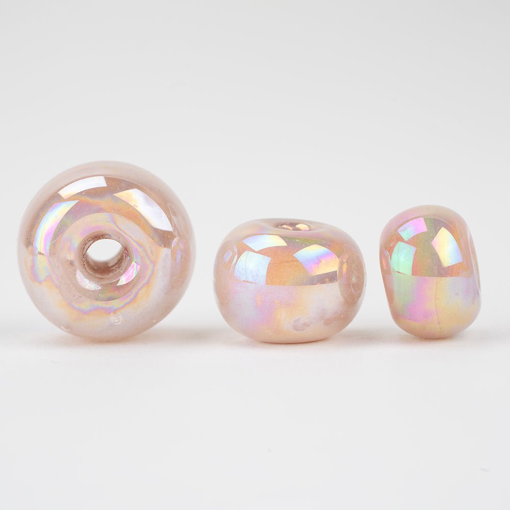 Marble Beads - Luster - Sweetness - Handmade Glass Beads - Unicorne Beads