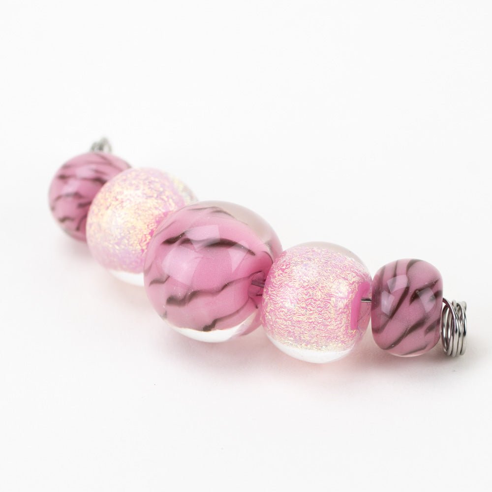 Marble Beads - Pink Fairy - Premium Glass Beads - Unicorne Beads