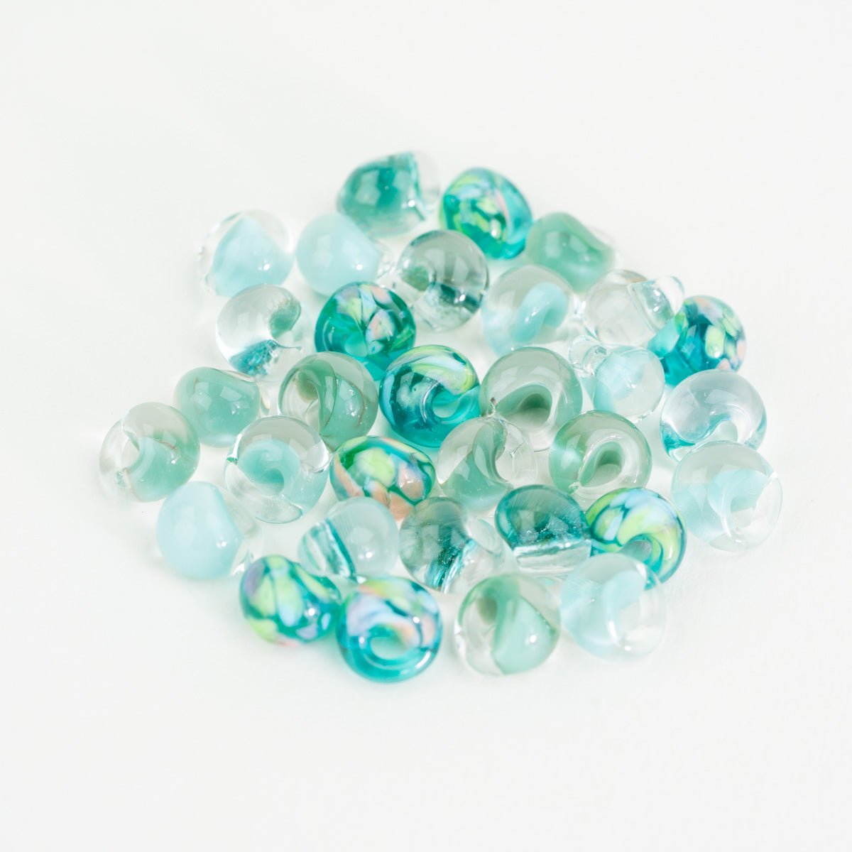 Ocean Mist Palette Teardrop Bead Tube - Mixed Colors - Premium Glass Beads - Unicorne Beads