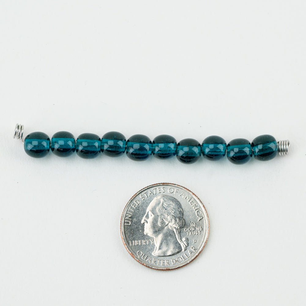 Round Bead - LRG - Atlantis Dream - Handmade Glass Beads - Unicorne Beads