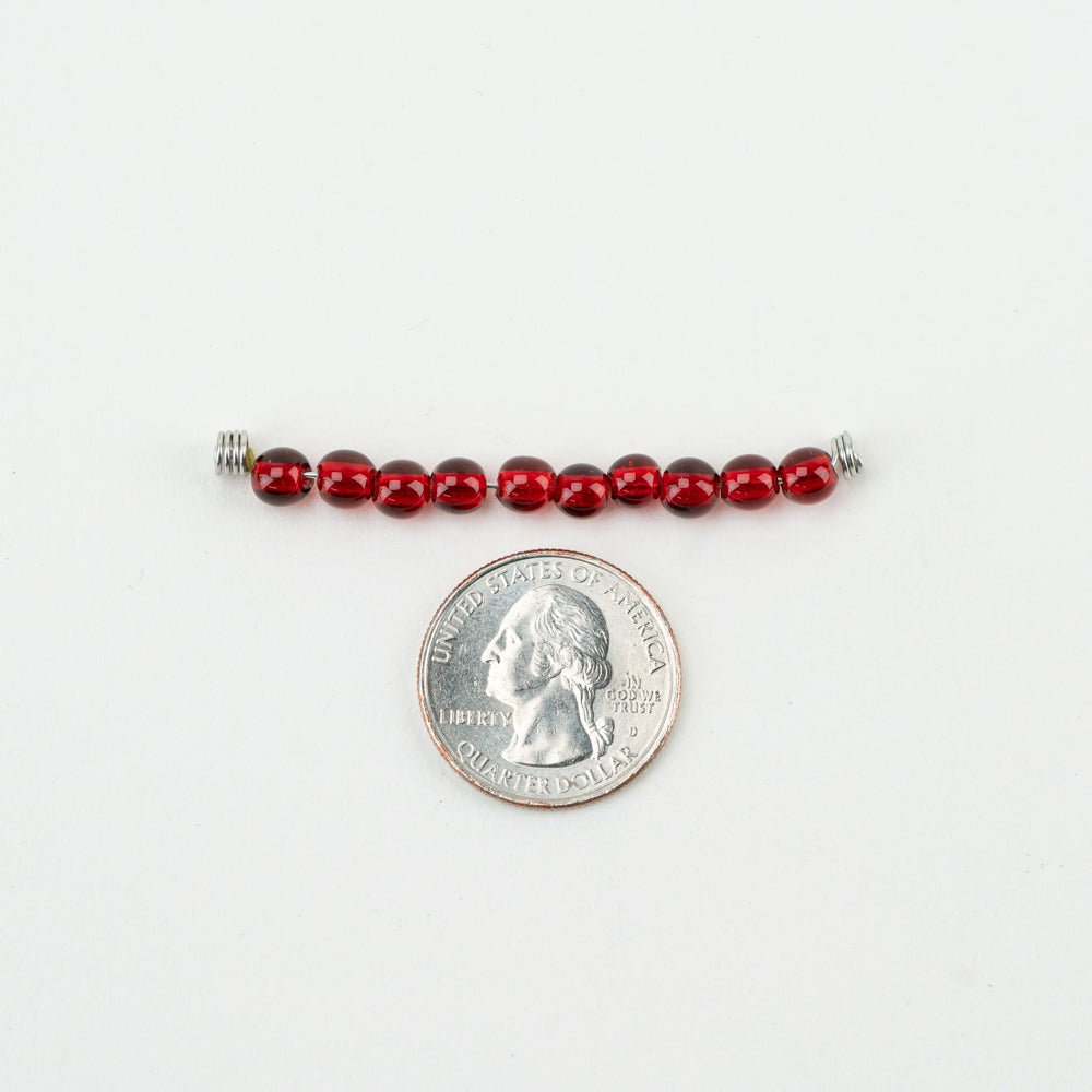 Round Bead - SM - Blood Moon - Handmade Glass Beads - Unicorne Beads