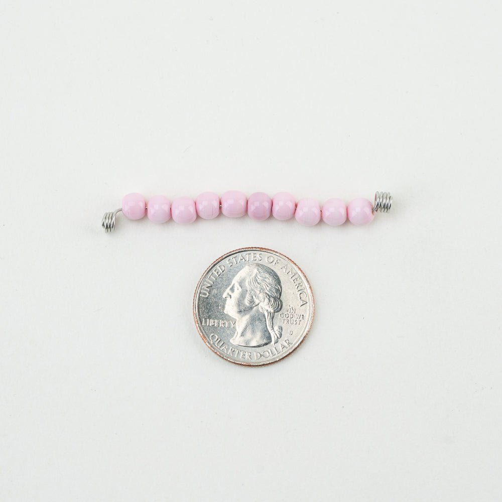 Round Bead - SM - Cotton Candy Mist - Handmade Glass Beads - Unicorne Beads