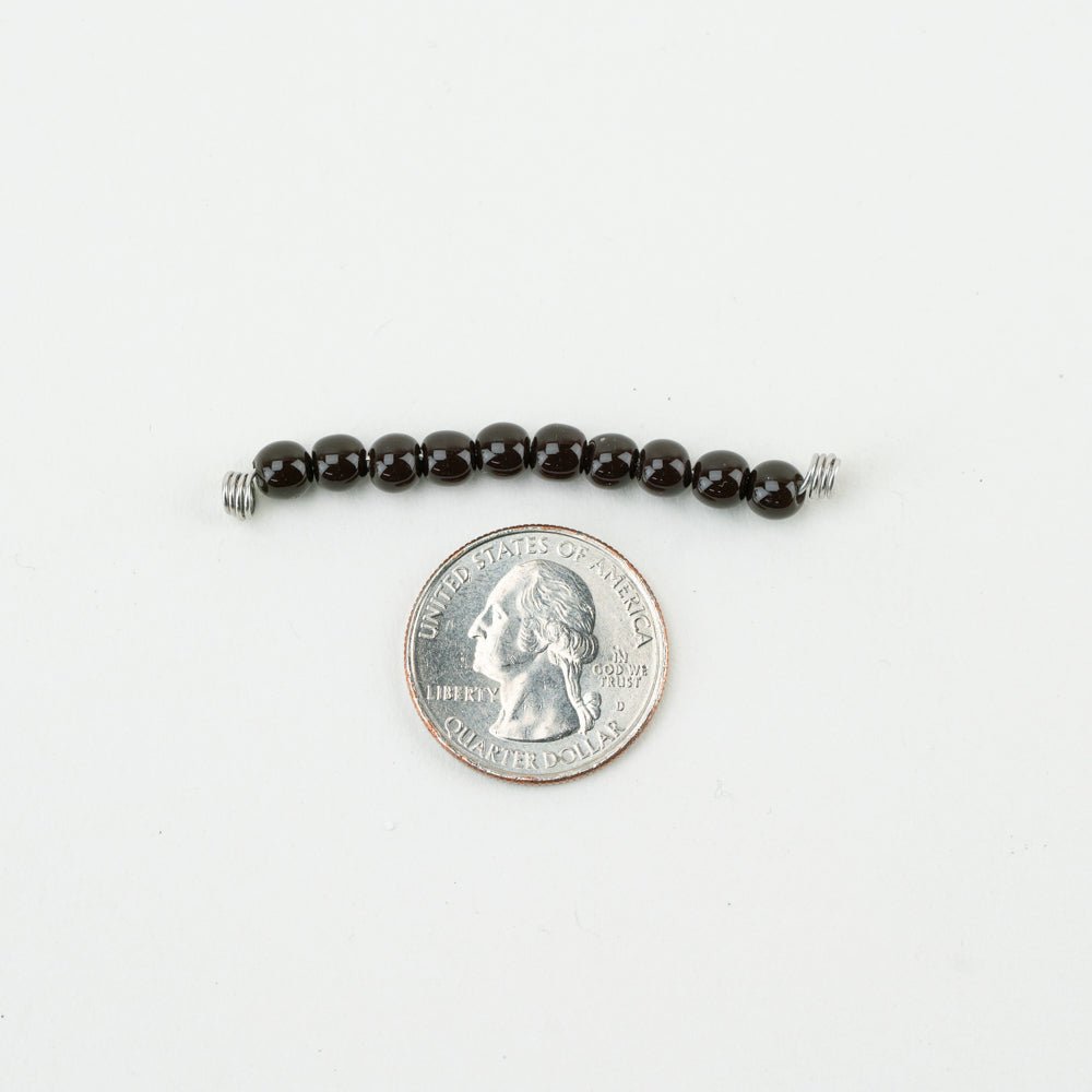 Round Bead - SM - Obsidian Night - Handmade Glass Beads - Unicorne Beads