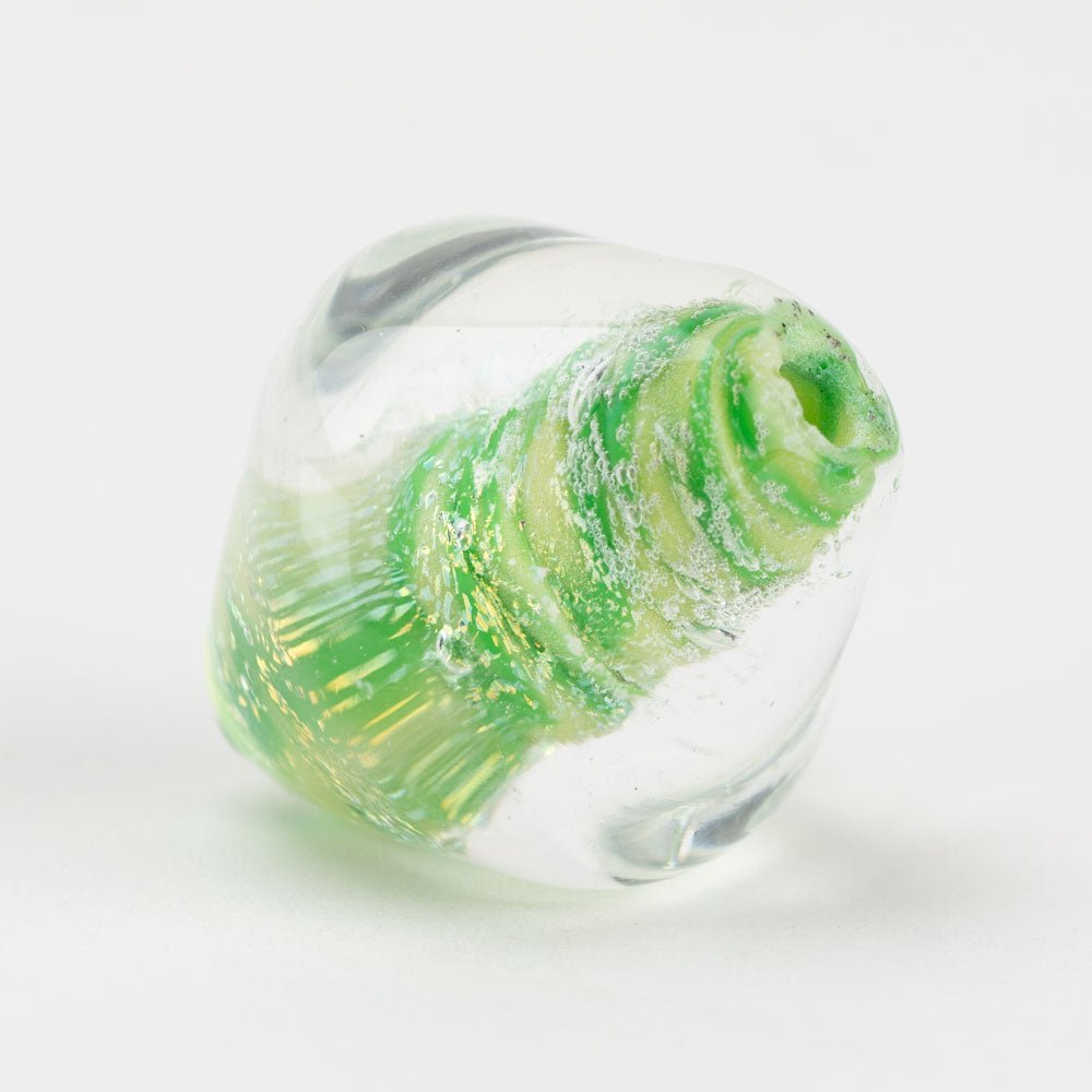 Spinner - Lime Juice - Handmade Glass Beads - Unicorne Beads