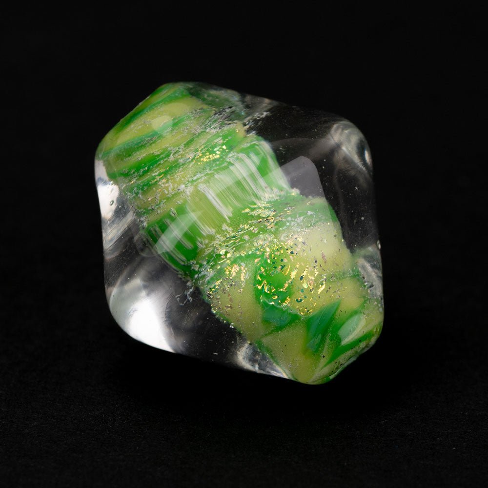 Spinner - Lime Juice - Handmade Glass Beads - Unicorne Beads