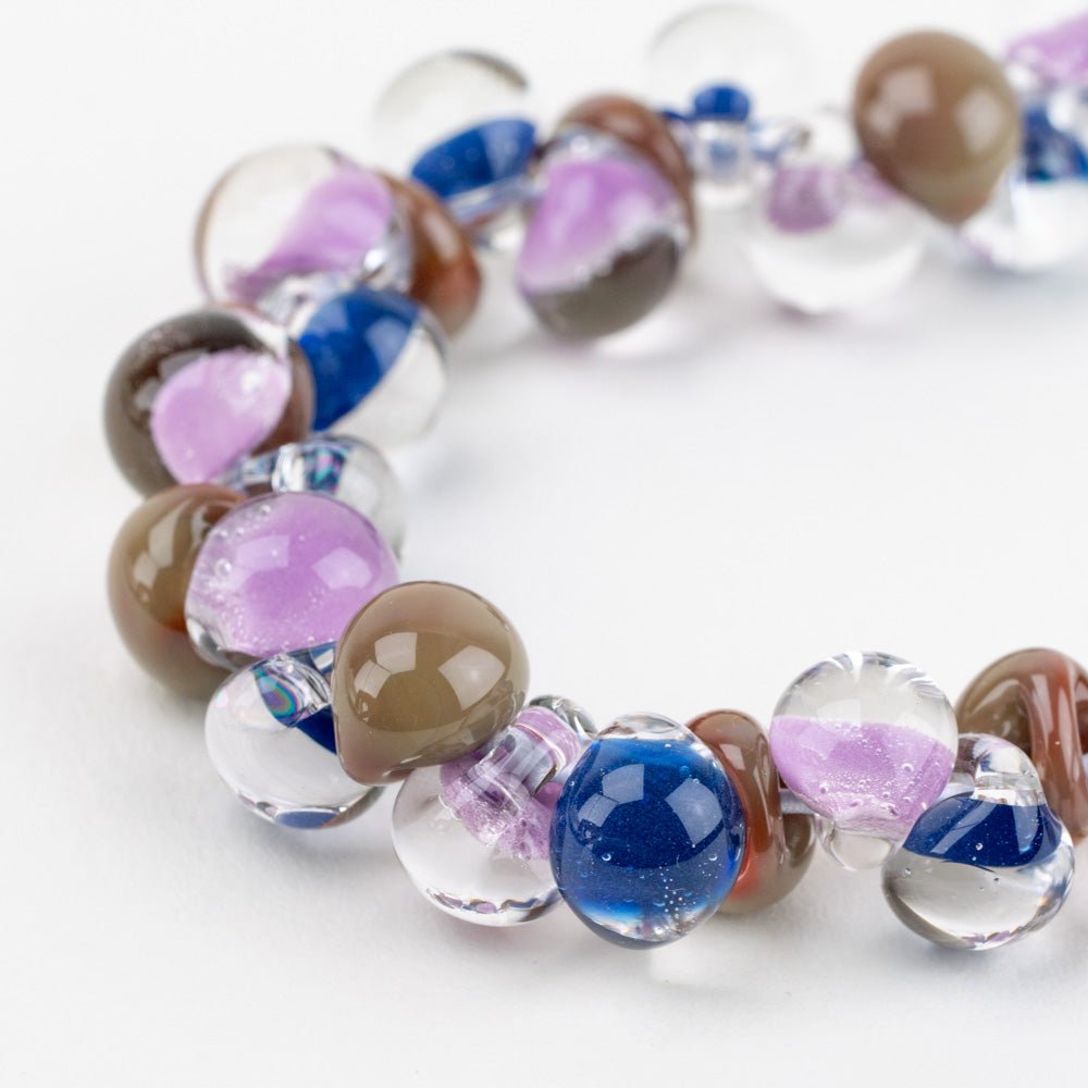 Teardrop Beads - Desert Mirage - Handmade Glass Beads - Unicorne Beads