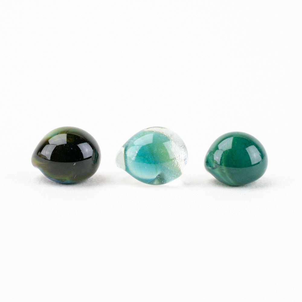 Teardrop Beads - Dragonshade - Handmade Glass Beads - Unicorne Beads