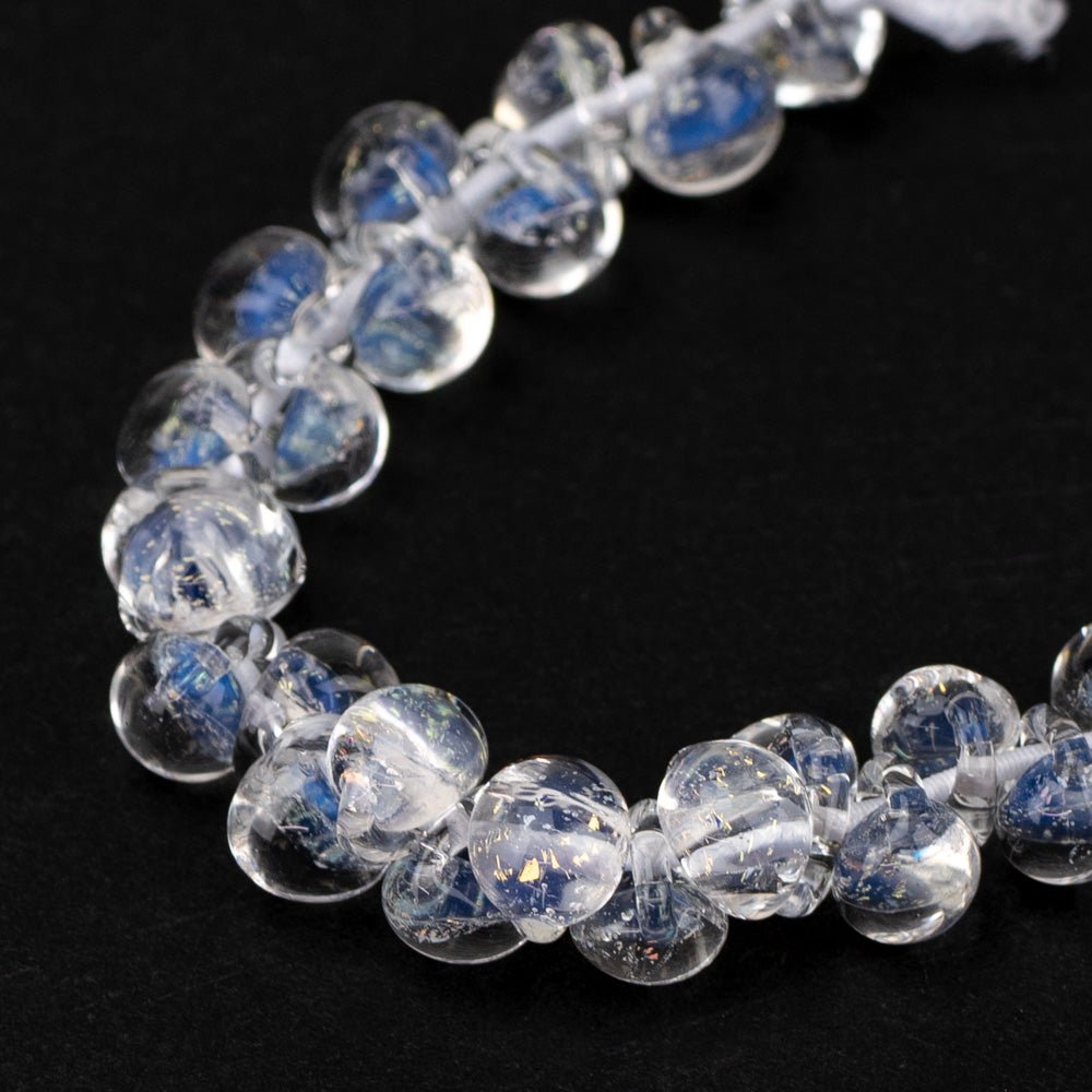 Teardrop Beads - Ghost - Handmade Glass Beads - Unicorne Beads