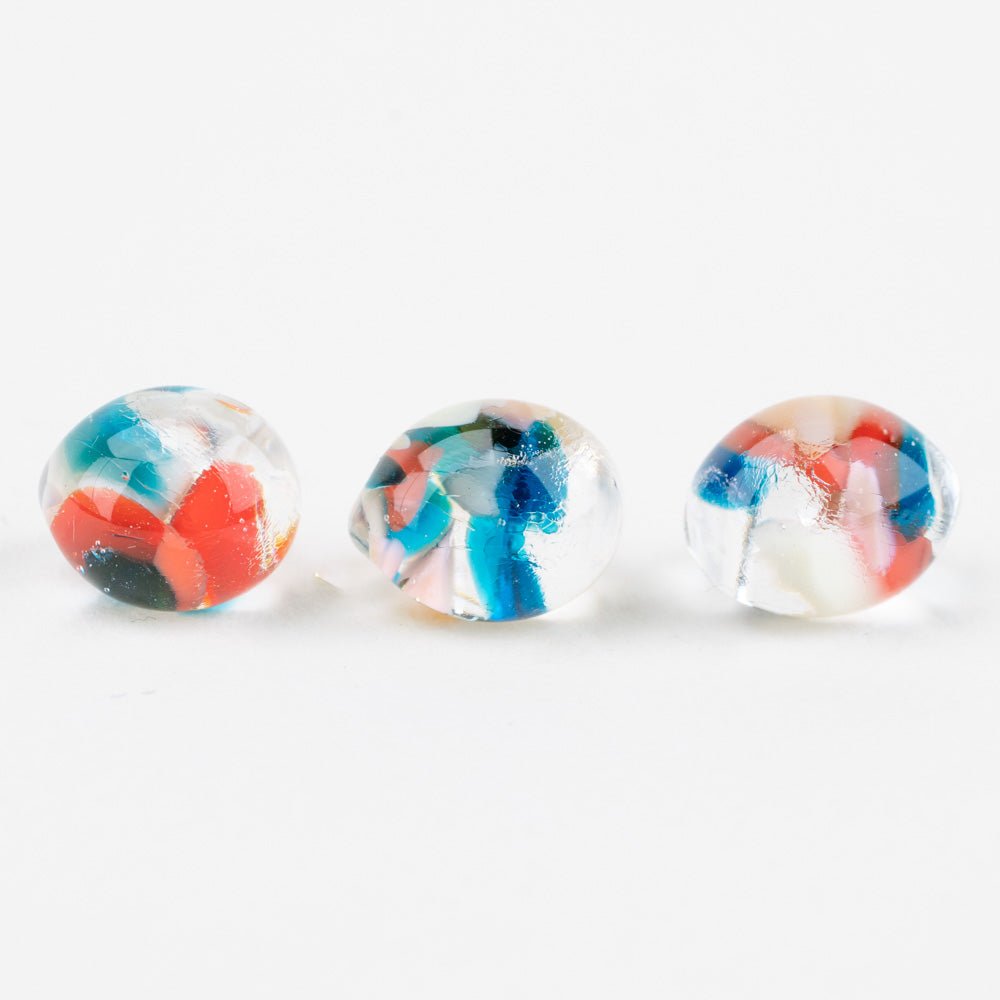 Lot De 12 Prismes En Cristal Forme Goutte De Pluie – 53 Mm, Pour Lustres, Décoration Maison – Couleur Bleu Moyen, Reflets Arc-en-ciel