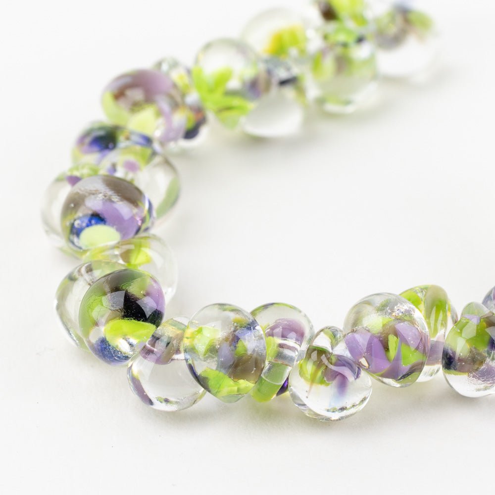 Teardrop Beads - Potion Garden - Handmade Glass Beads - Unicorne Beads