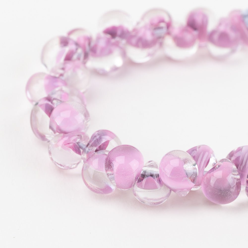 Teardrop Beads - Sugarplum Drop - Handmade Glass Beads - Unicorne Beads