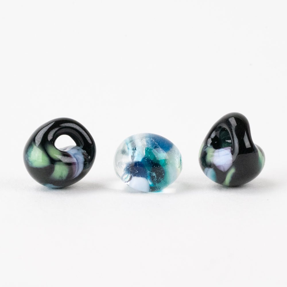 Teardrop - Exotic Mix Series - Fairbanks - Handmade Glass Beads - Unicorne Beads