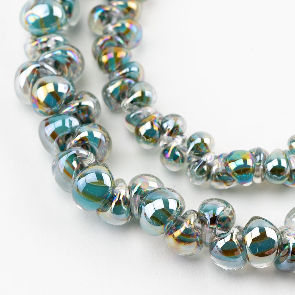 Teardrop Grouping - Easter Egg (2 Strands) - Handmade Glass Beads - Unicorne Beads