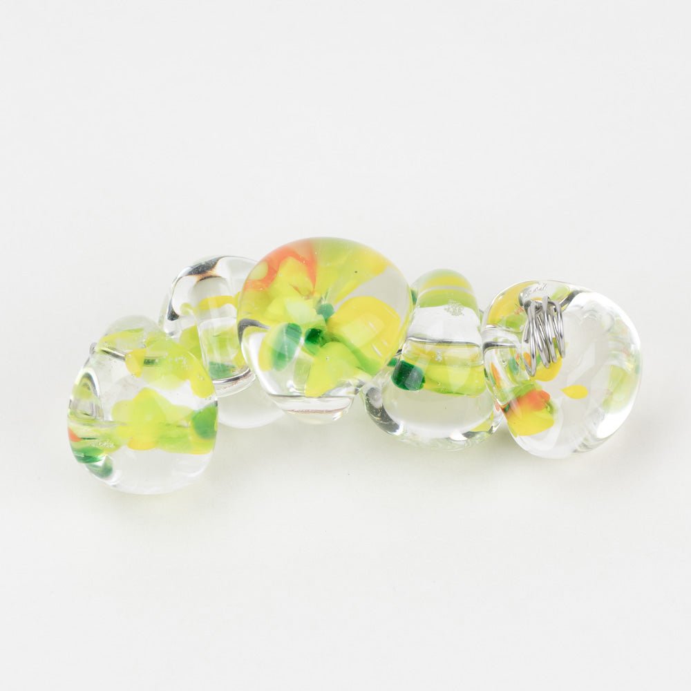 Teardrop - Jumbo - Honeydew - Handmade Glass Beads - Unicorne Beads