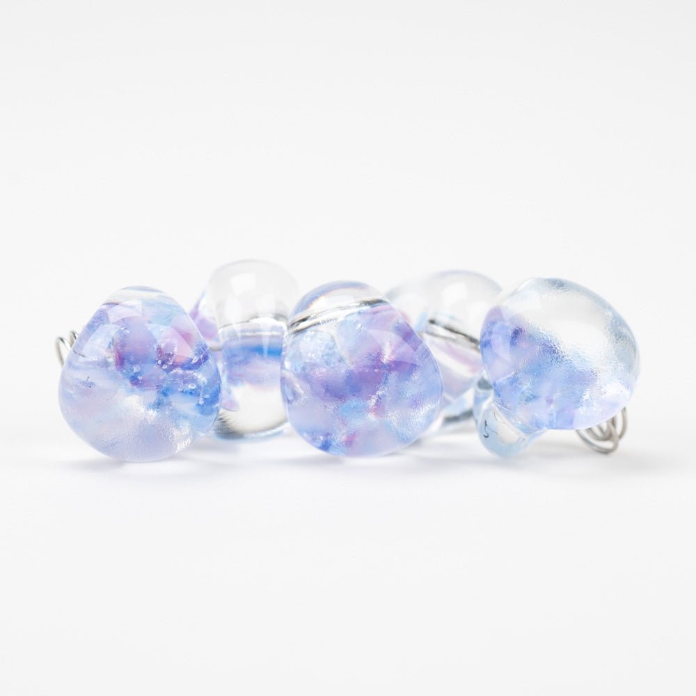 Teardrop - Jumbo - Lilac Lavender - Handmade Glass Beads - Unicorne Beads