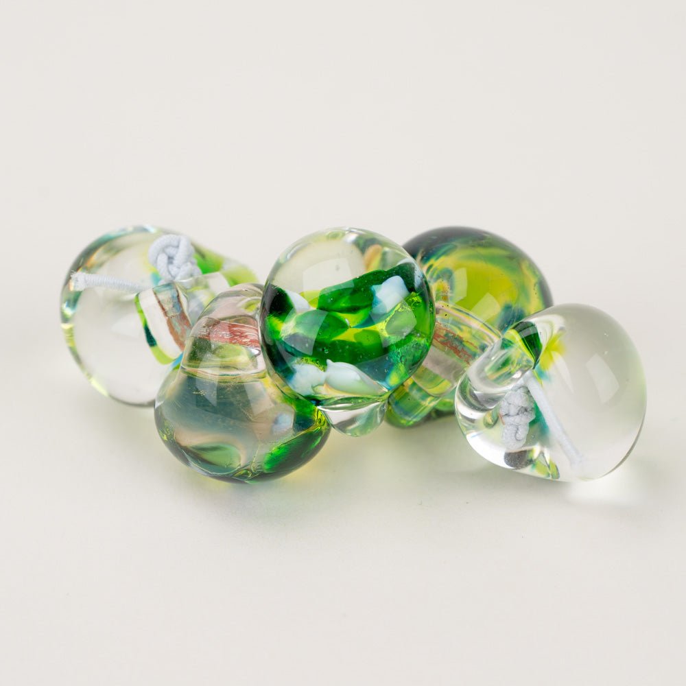 Teardrop - Jumbo - Shamrock - Handmade Glass Beads - Unicorne Beads