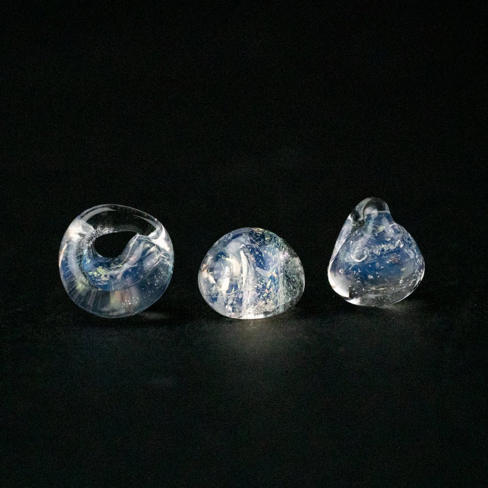 Teardrop - Mini - Ghost - Handmade Glass Beads - Unicorne Beads