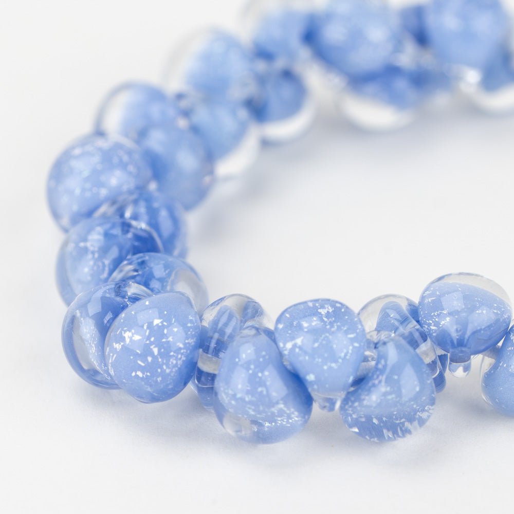 Teardrop - Mini - Periwinkle - Handmade Glass Beads - Unicorne Beads