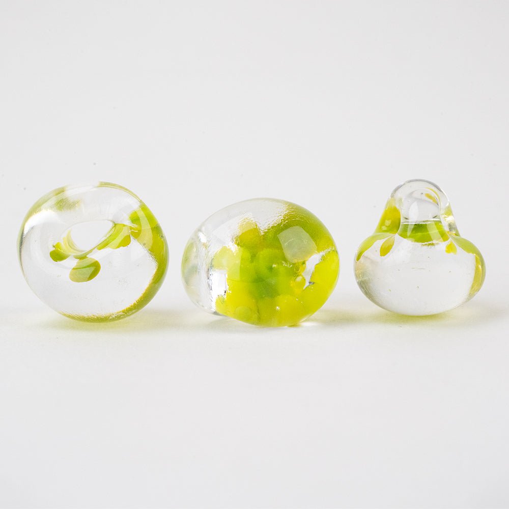 Teardrop - Mini - Starfruit - Handmade Glass Beads - Unicorne Beads