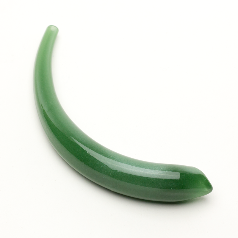Hollow Crescent Tube - Large - Jade