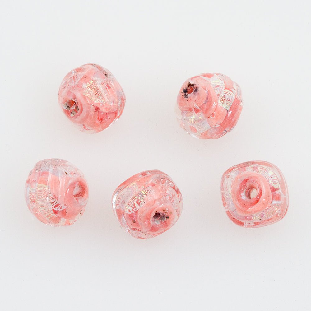 Coconut Beads - Joy - Handmade Glass Beads - Unicorne Beads