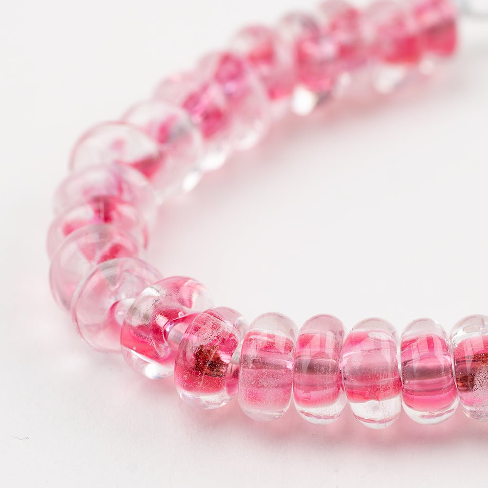 Donut Beads - 80s Pink - Premium Glass Beads - Unicorne Beads