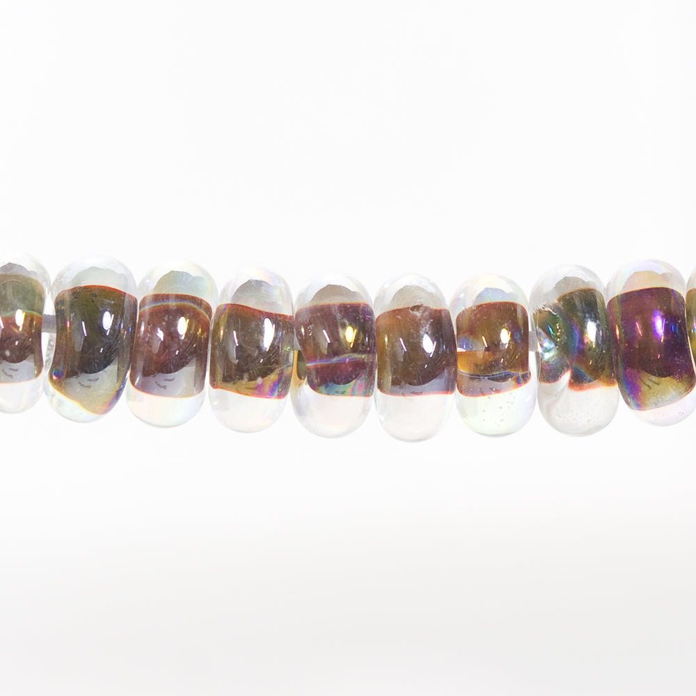Donut Beads - Luster Series - Cocoa Bean - Handmade Glass Beads - Unicorne Beads